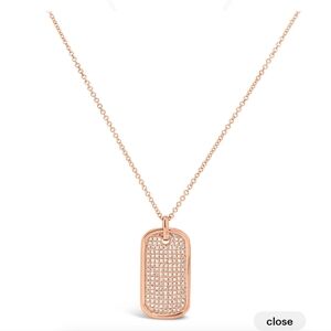 Beautiful Gold Stainless Steel & CZ All Seeing Eye Pendant Necklace NWOT